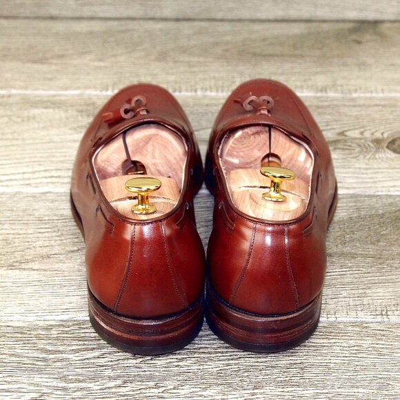 * NIB * $395 Allen Edmonds CAVALIER 10.5 C ( fits 10 E ) Chili * add $15 Trees main image 6